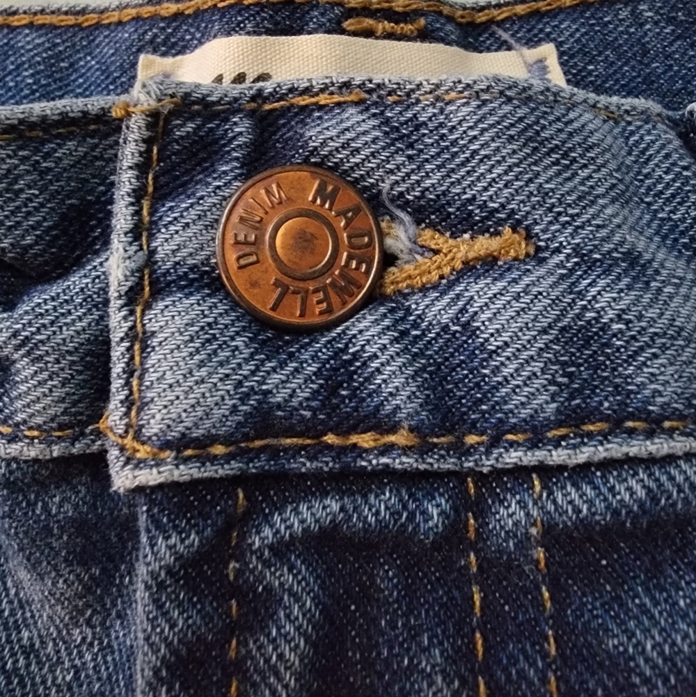 Madewell Blue Jean Shorts Cut-Off Style - Picture 5 of 8